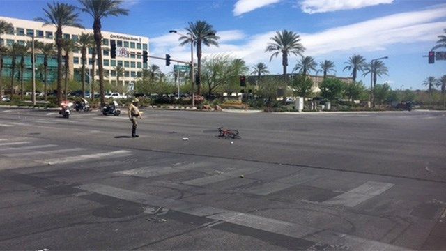 Bicyclist killed in crash with tour bus in Summerlin
