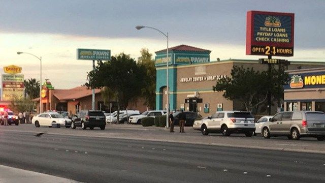 Las Vegas police said four people were shot after a "running gun battle" in the east valley Tuesday afternoon. (Photo: Abby Theodros / FOX5)