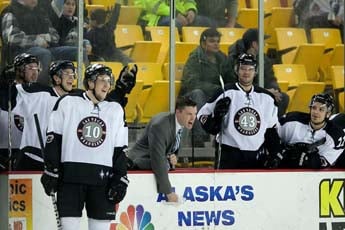 Mougenel, clearly not happy about something. (Courtesy of the Las Vegas Wranglers)