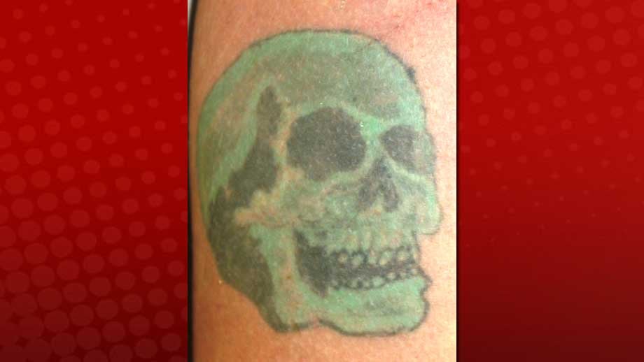 Green Skull Tattoo