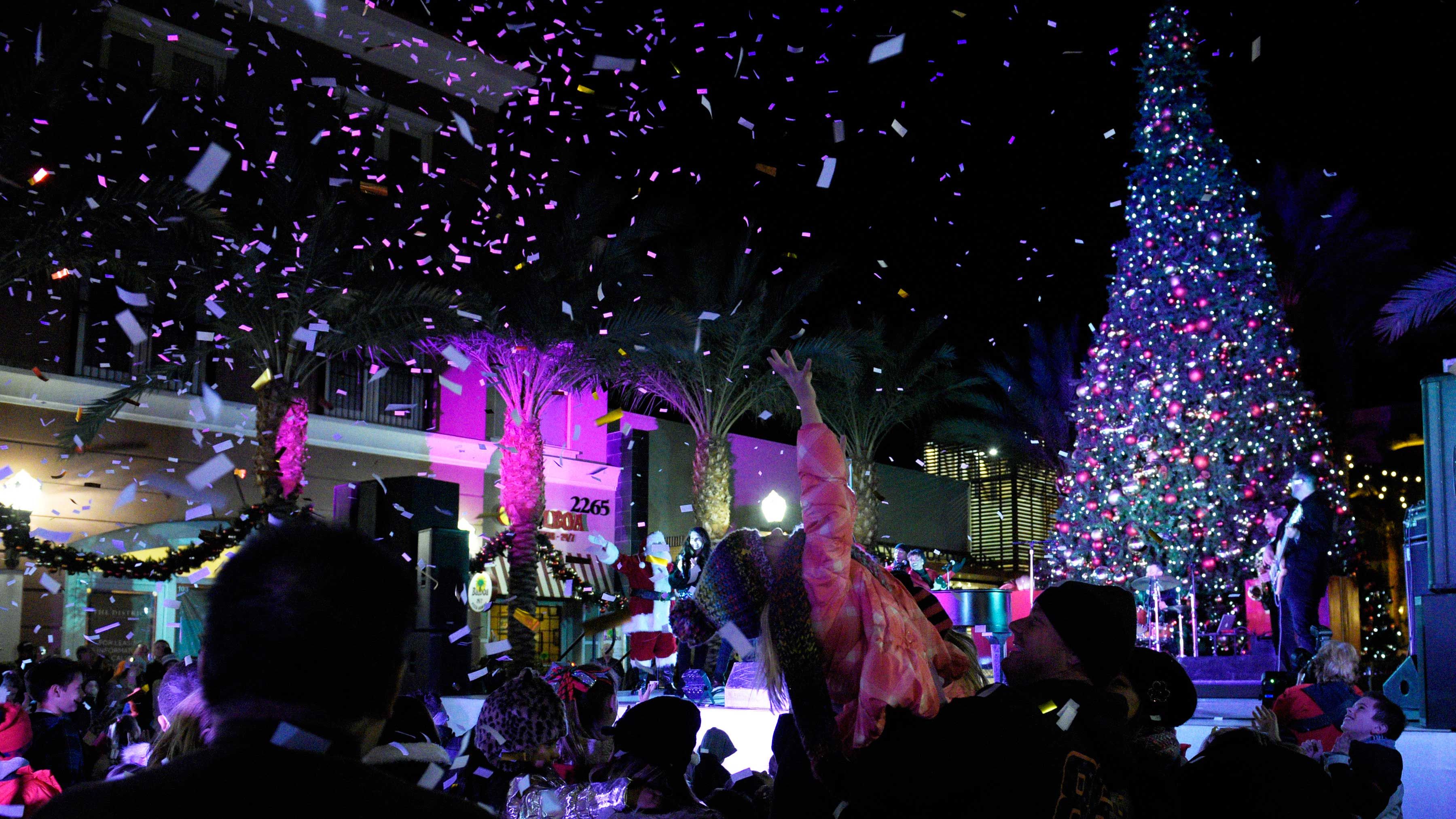 Photos Christmas tree lighting at The District 3TV CBS 5