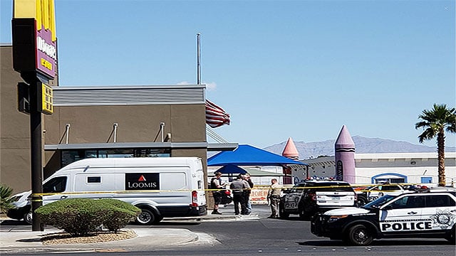 Armed men hold up Loomis armored truck in Las Vegas