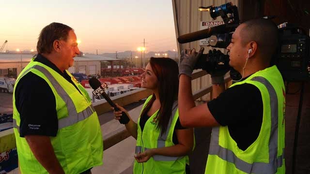 Workers at Republic Services were interviewed live on FOX5 on National Garbage Man's Day.